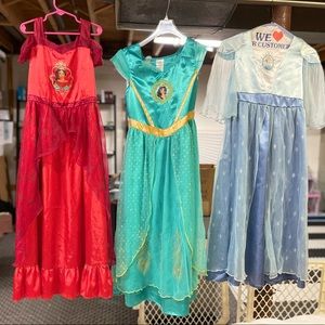 Lot of 3 Disney Princess Nightgowns